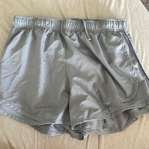 Grey nike running shorts